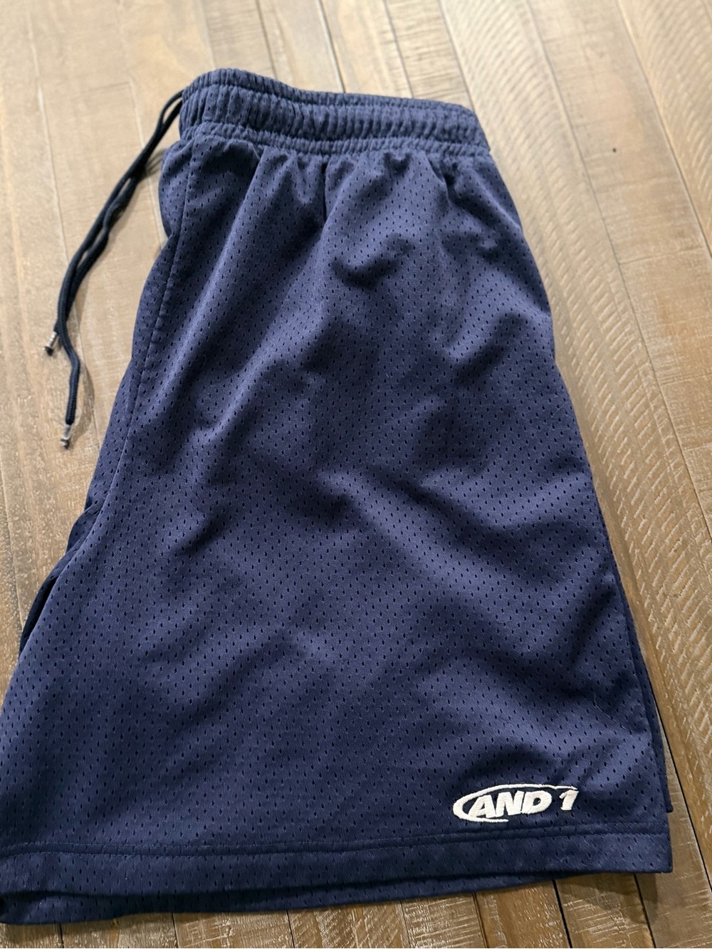 Y2K - AND1 Basketball Mesh Shorts – Navy Blue – XL